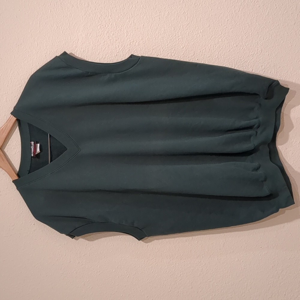 Vintage 80s‎ Ultraclub Green Sleeveless Sweatshirt Size XXL